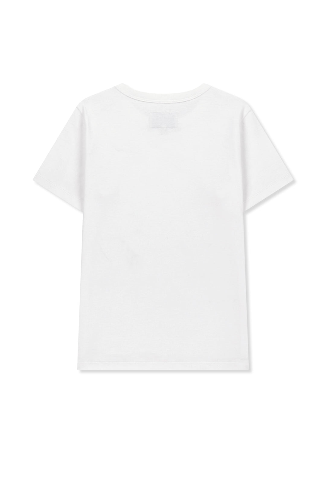 Matin Kim Label Detail Slim Fit Top — Ivory