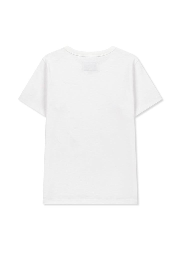 Matin Kim Label Detail Slim Fit Top — Ivory