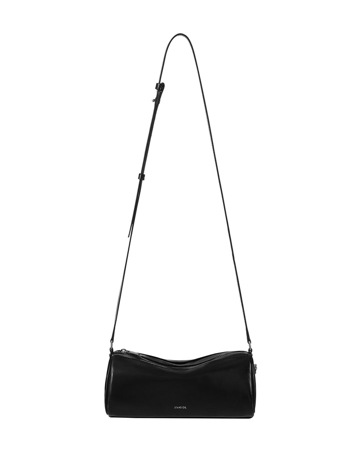 Stand Oil Chunky Bag — Glossy Wrinkled Leather — Black