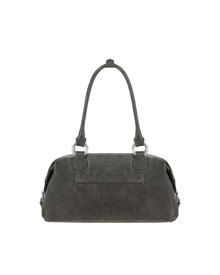 Stand Oil Zuni Bag — Washed Leather Crossbody — Gray