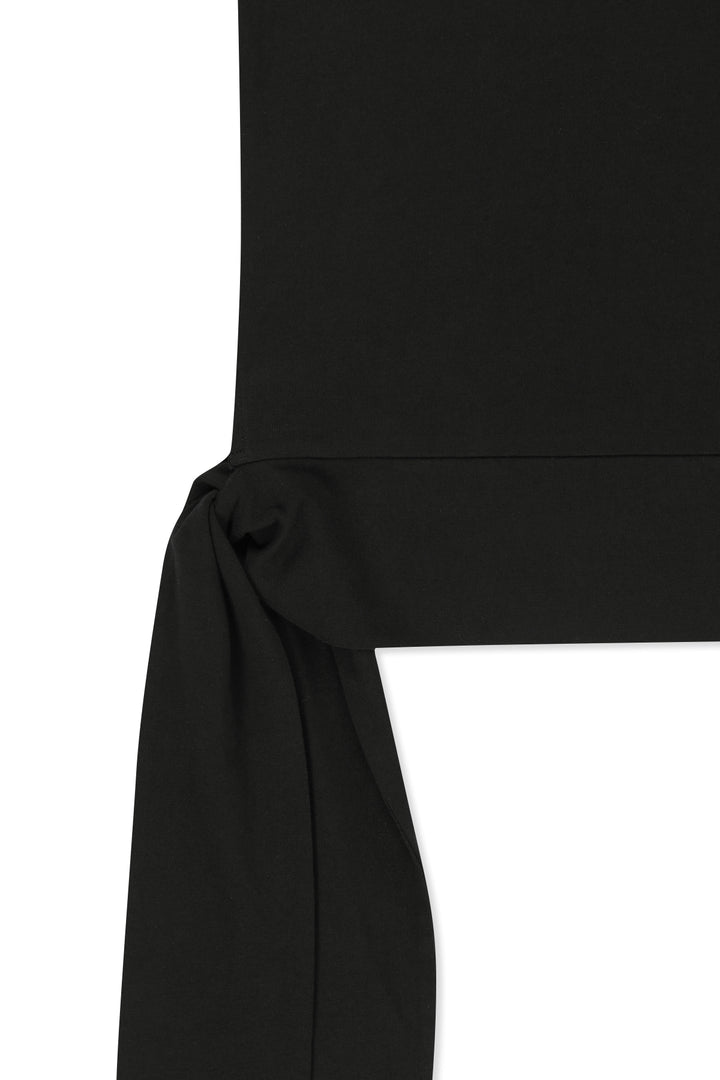 Matin Kim Hem Tie Detail Sleeveless Top — Black