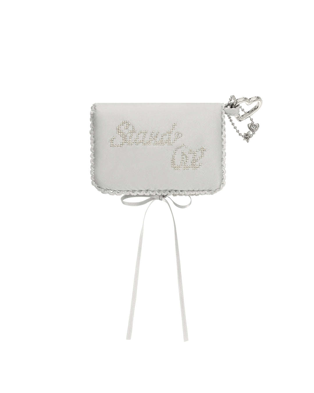 Stand Oil Memory Fluffy Keyring — Silver