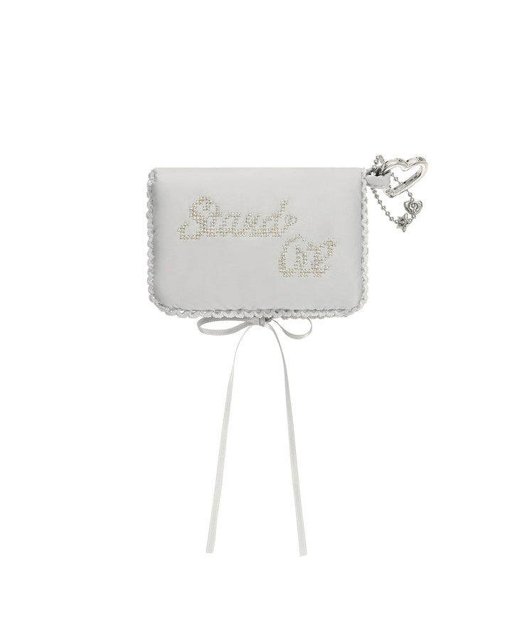 Stand Oil Memory Fluffy Keyring — Silver