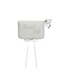Stand Oil Memory Fluffy Keyring — Silver