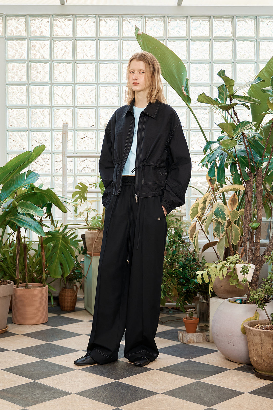 Matin Kim Layered Point String Light Jumper — Black