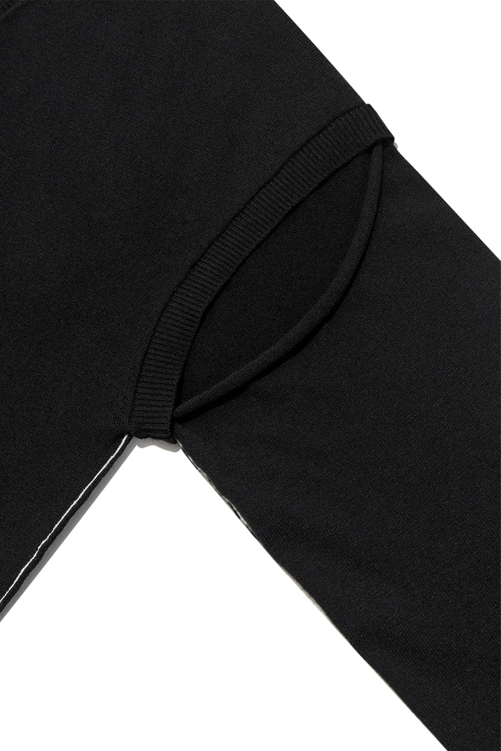 Matin Kim Slit Detail Button Cardigan — Black