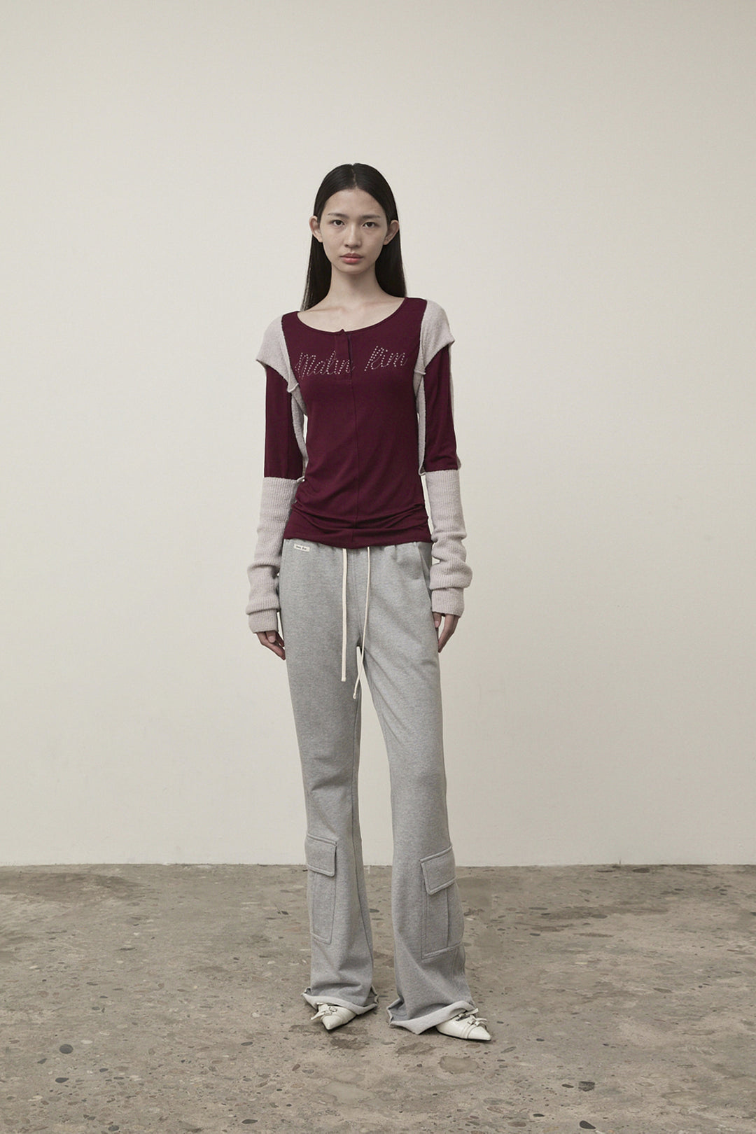 Matin Kim Bolero Knit Muffler Light — Beige