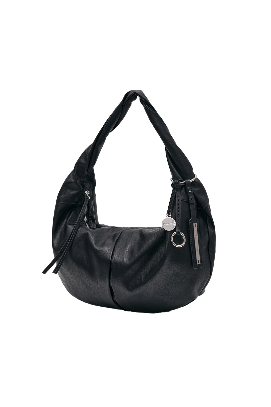 Matin Kim Twist Handle Small Hobo Bag — Black