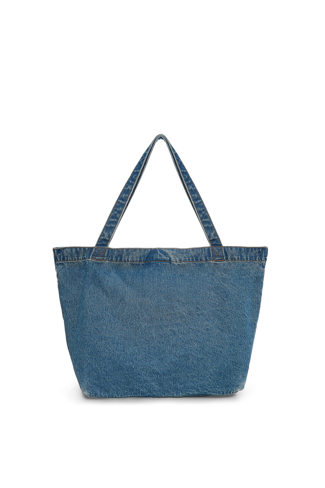 Matin Kim Stitch Denim Shoulder Bag — Blue