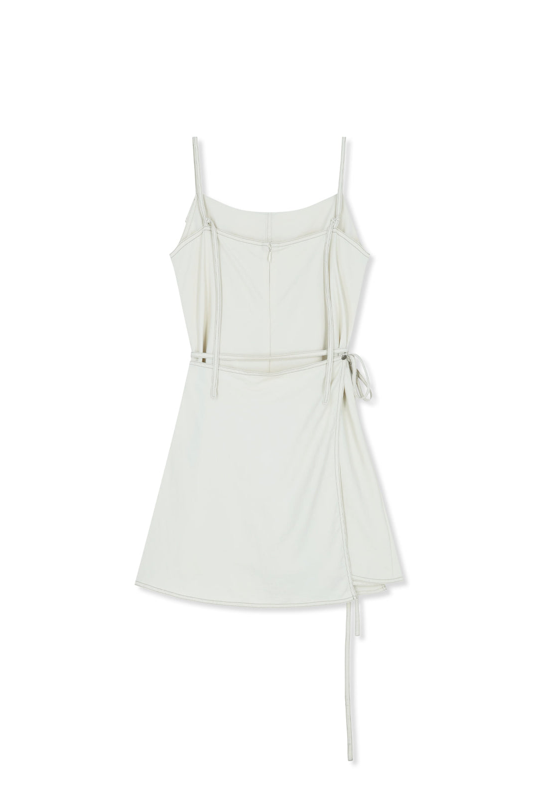 Matin Kim Sleeveless Wrap Dress — Cream