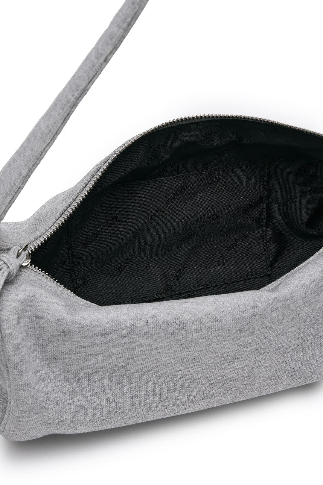 Matin Kim Applique Logo Jersey Duffle Bag — Gray