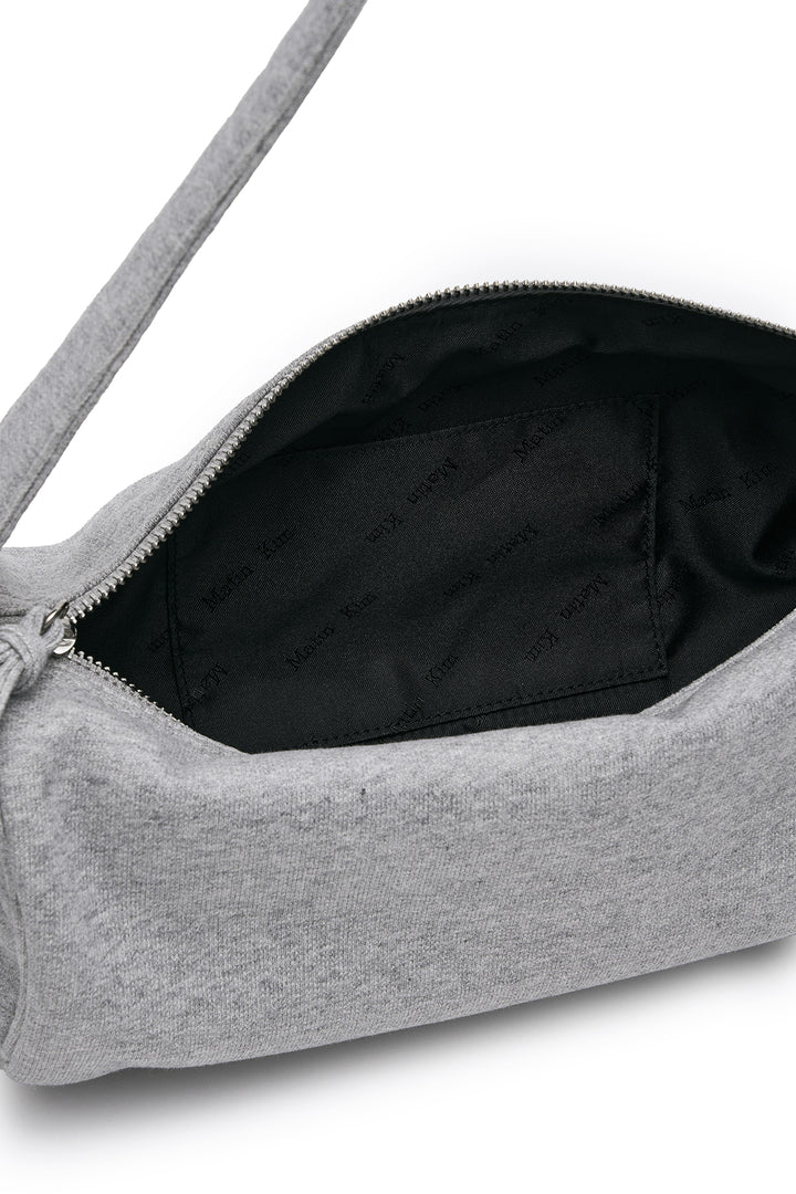 Matin Kim Applique Logo Jersey Duffle Bag — Gray