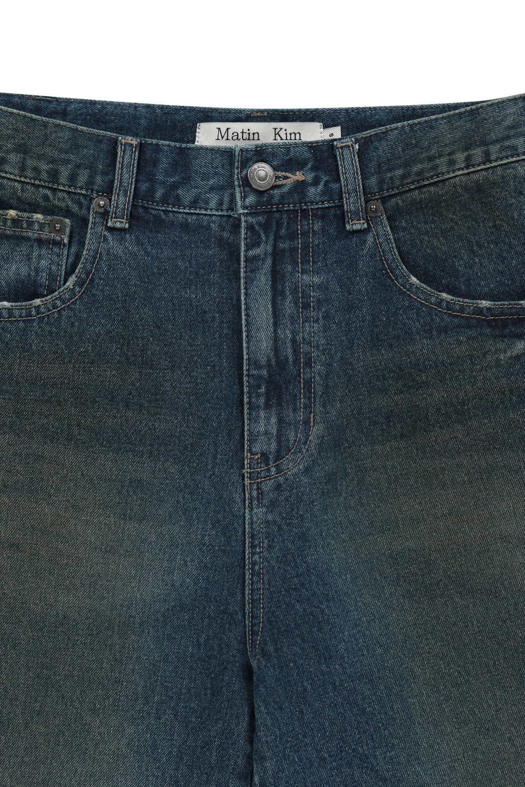 Matin Kim Carpenter Bermuda Denim — Blue