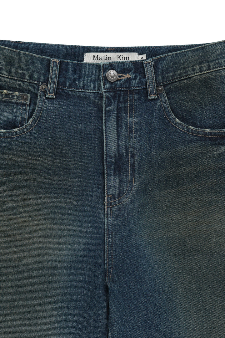 Matin Kim Carpenter Bermuda Denim — Blue