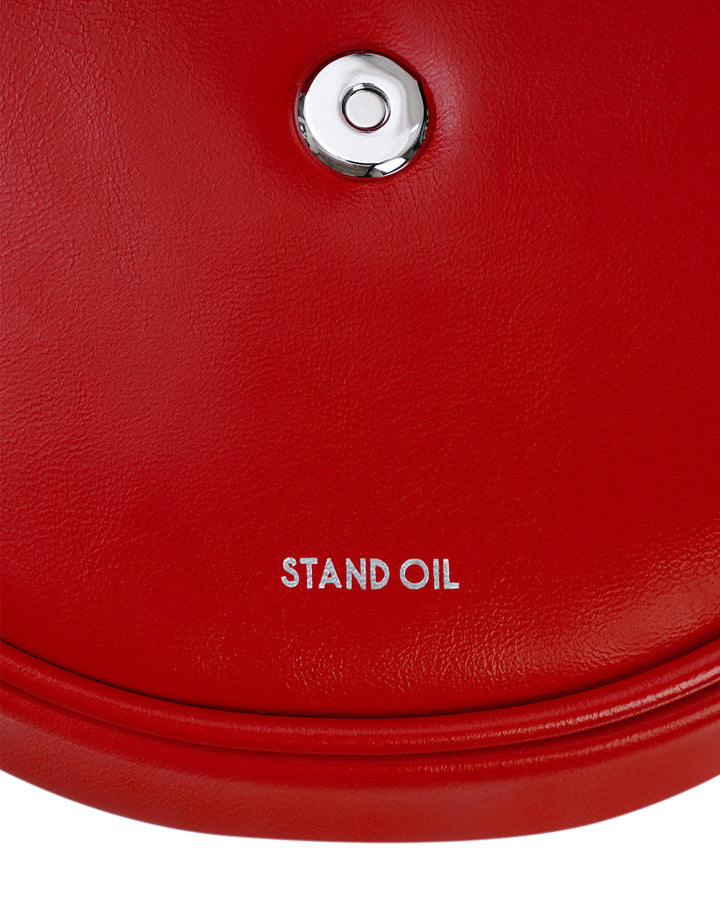 Stand Oil Mino Bag — Half Moon Crossbody — Red