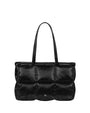 Stand Oil Bubble Bag — Padded Oblong Crossbody — Black