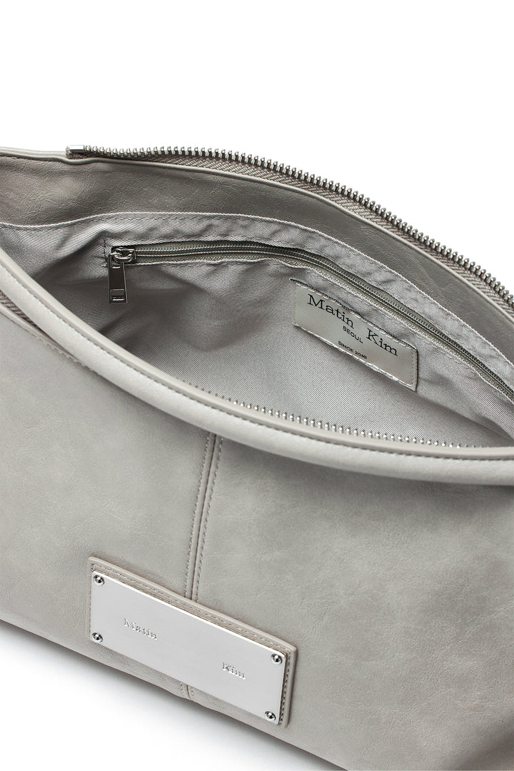 Matin Kim Side Zipper Two Way Bag — Gray