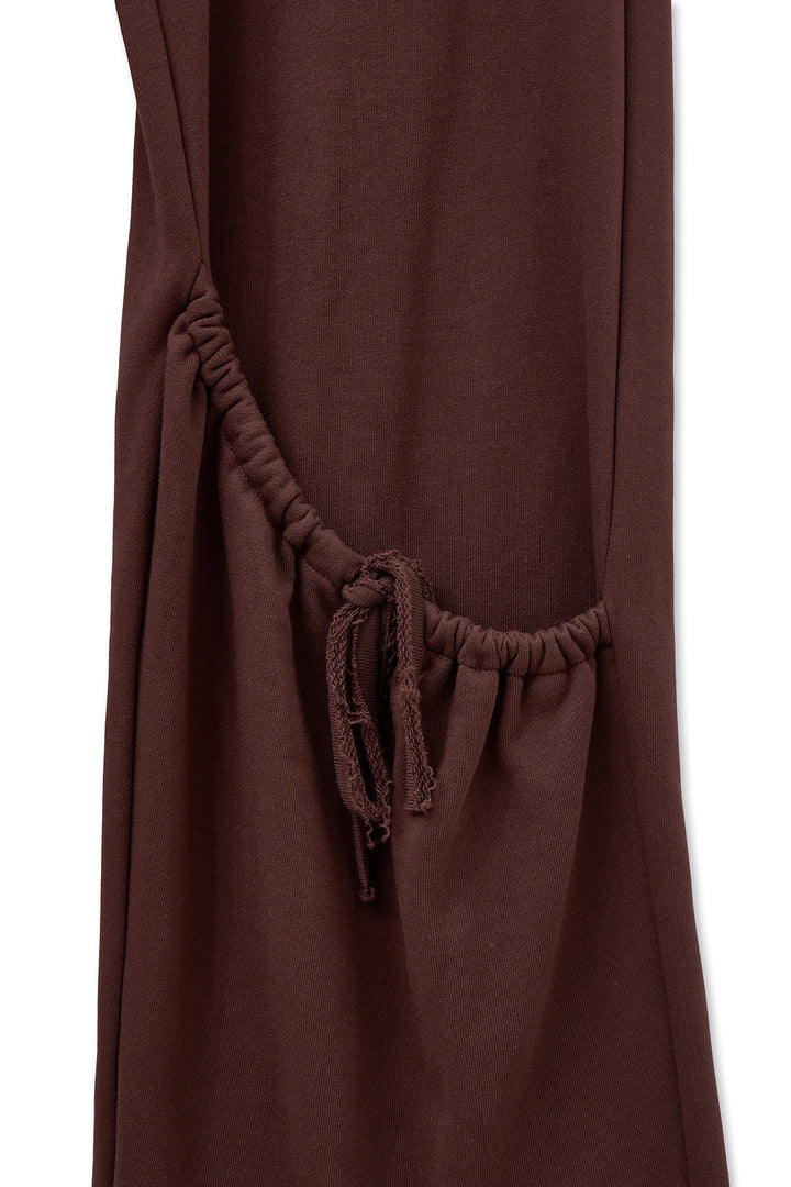 Matin Kim Drawstring Point Sweatpants — Burgundy