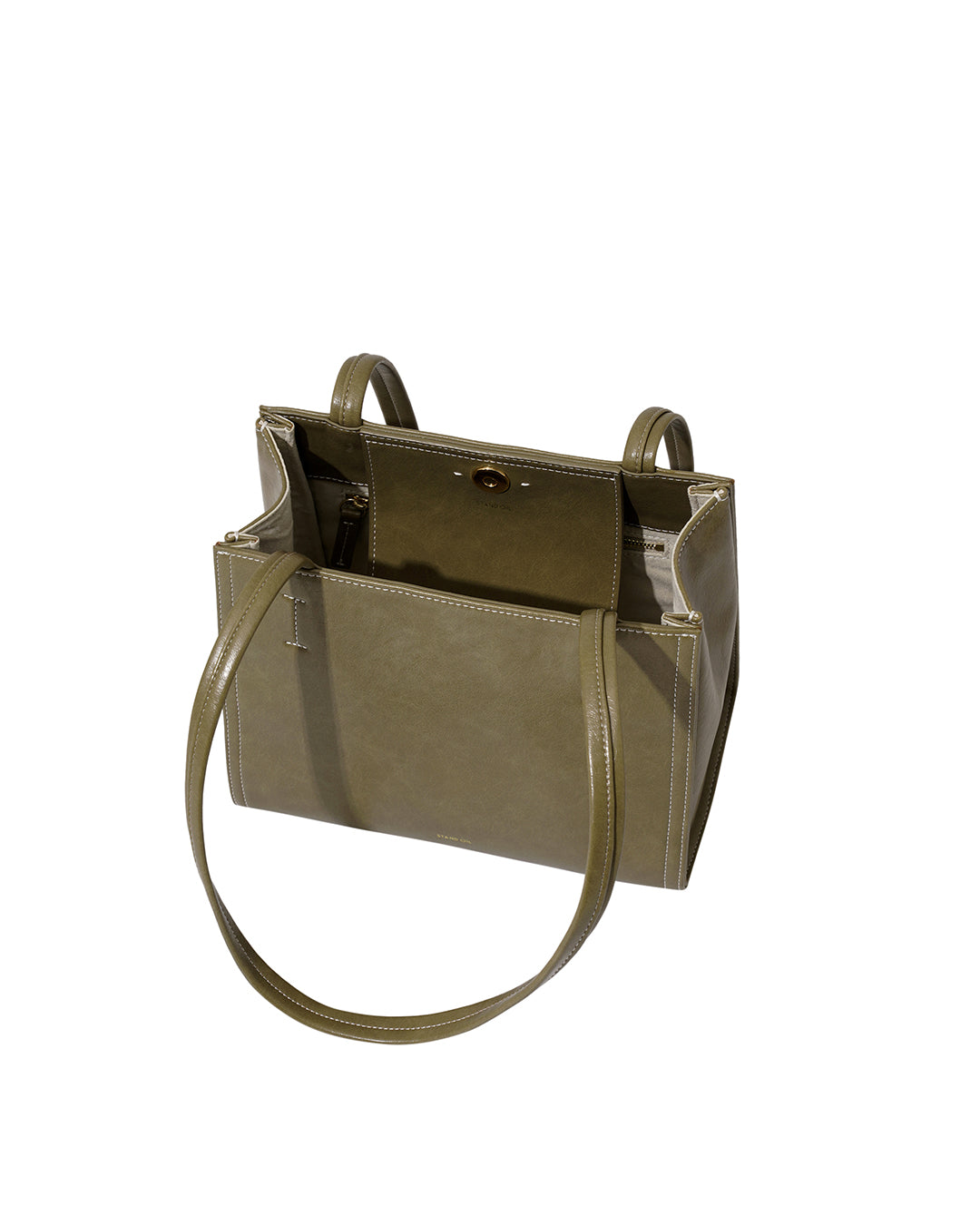 Stand Oil Oblong Mini Bag — Basil green