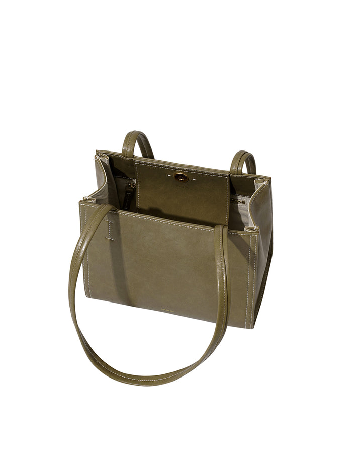 Stand Oil Oblong Mini Bag — Basil green