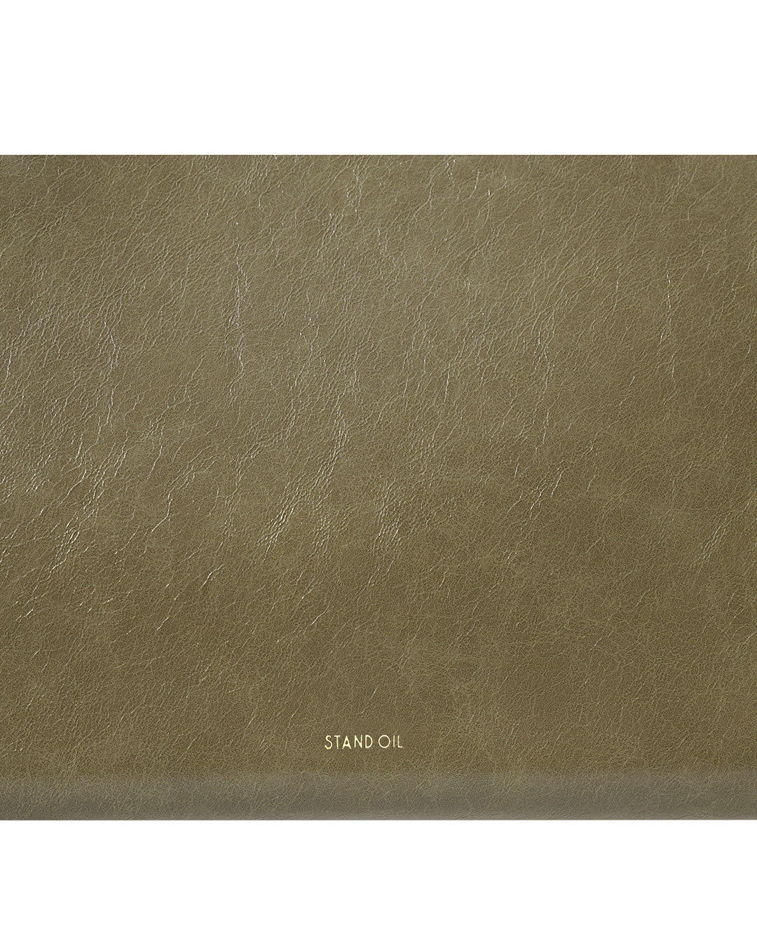 Stand Oil Oblong Bag — Structured Shoulder — Basil green