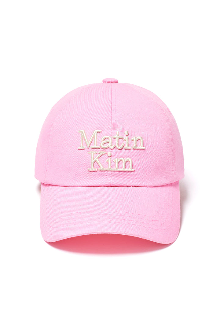 Matin Kim Volume Logo Ball Cap — Pink