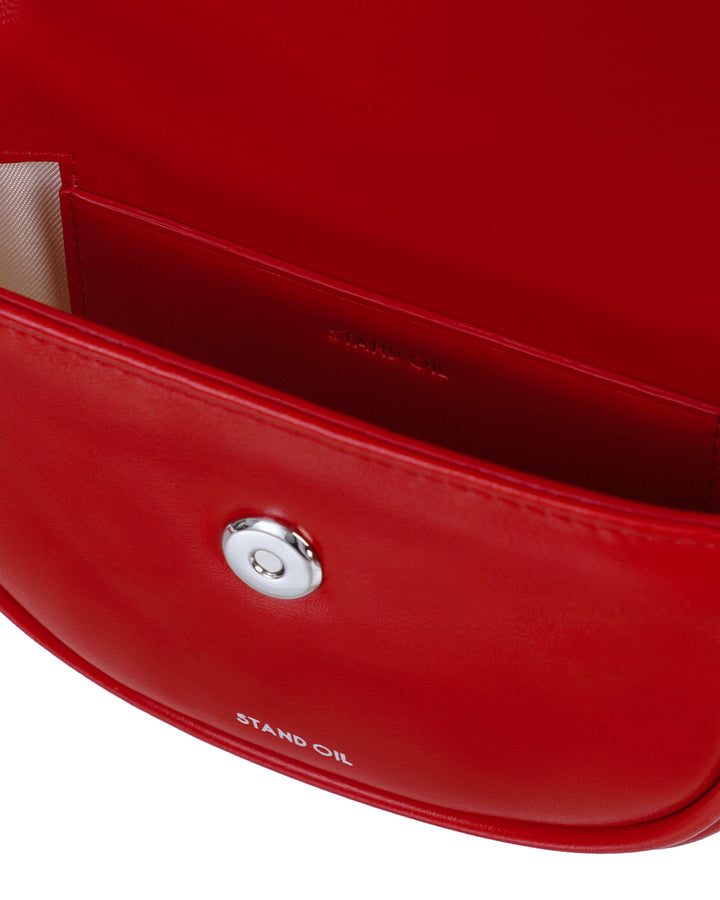Stand Oil Mino Bag — Half Moon Crossbody — Red