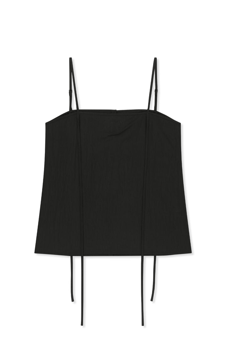 Matin Kim Button Sleeveless Blouse — Black