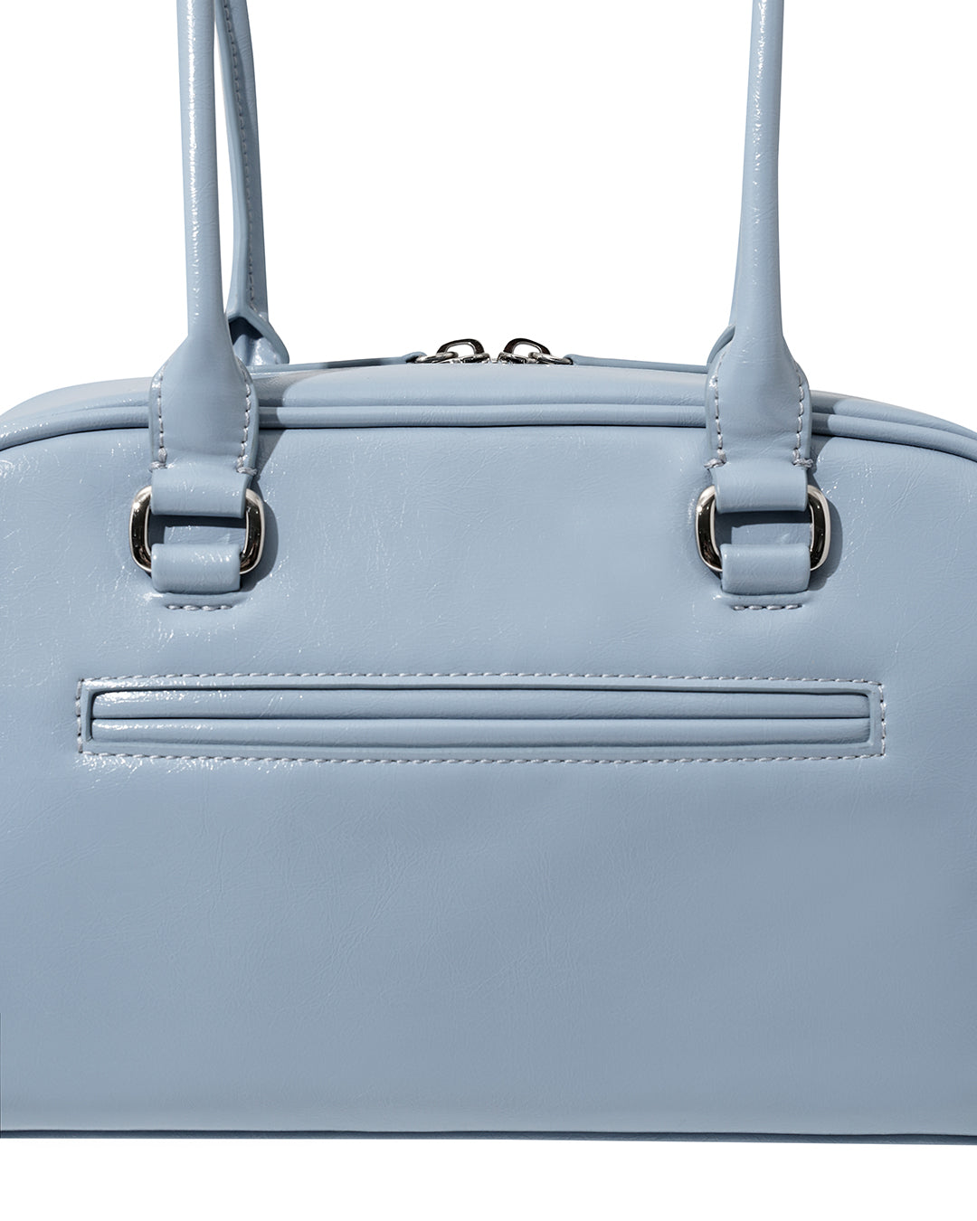 Stand Oil Chubby Bag — Quilted Bowling Crossbody — Sky blue