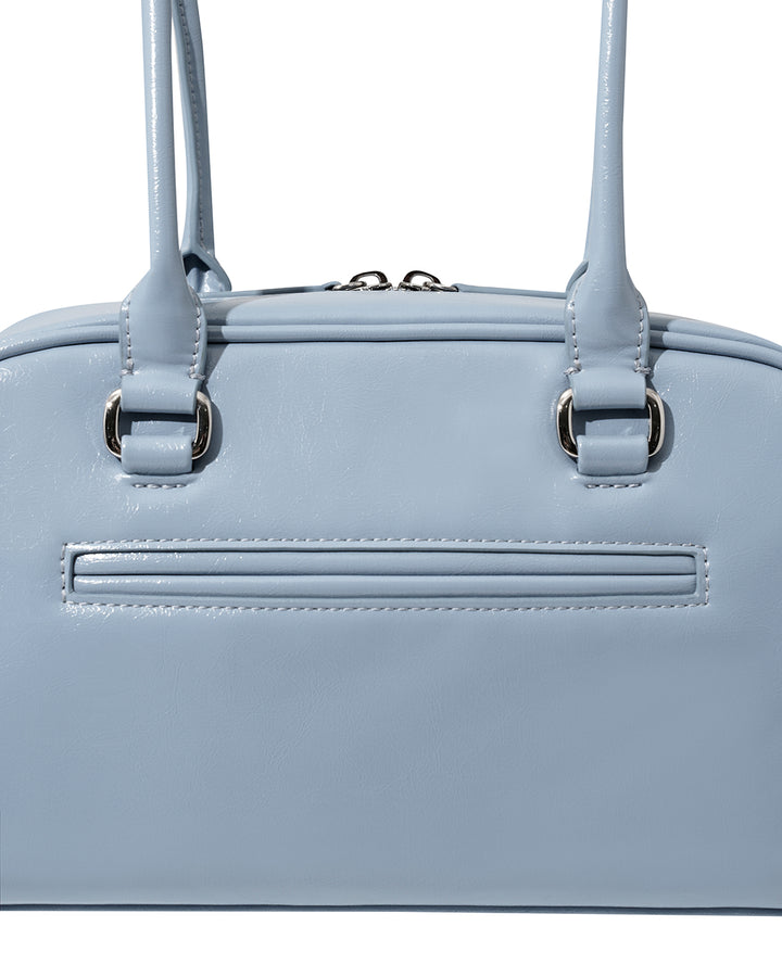 Stand Oil Chubby Bag — Quilted Bowling Crossbody — Sky blue