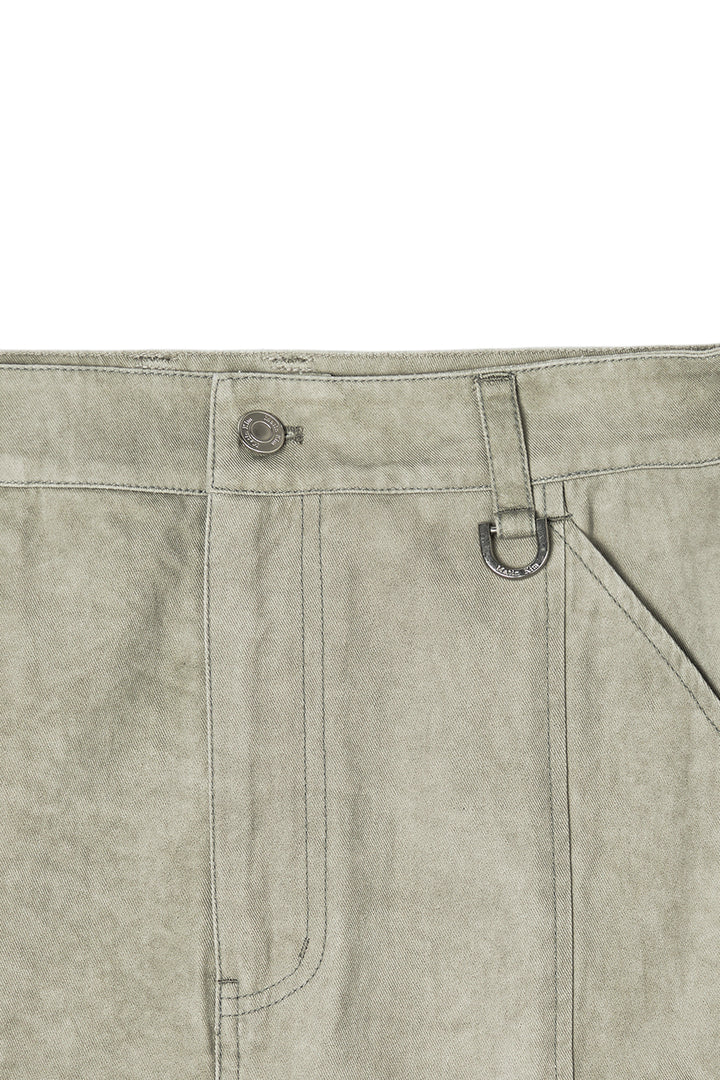 Matin Kim Washed Mermaid Long Skirt Light — Khaki