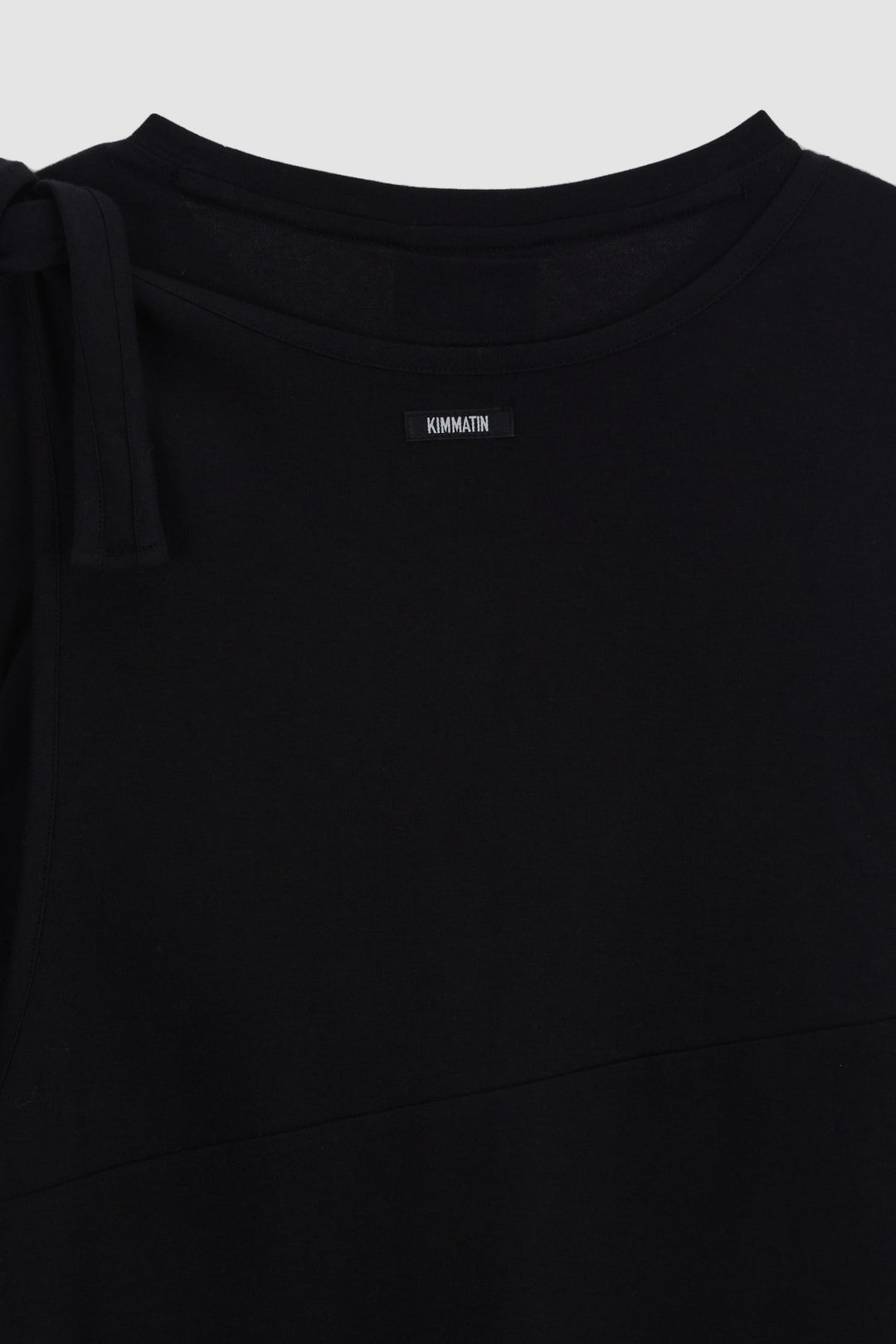 KIMMATIN Twist Strap Long Sleeve Top — Black