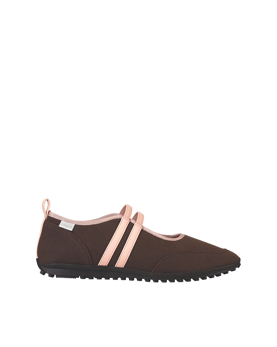 Stand Oil Strap Mary Jane Sneakers — Brown Combi
