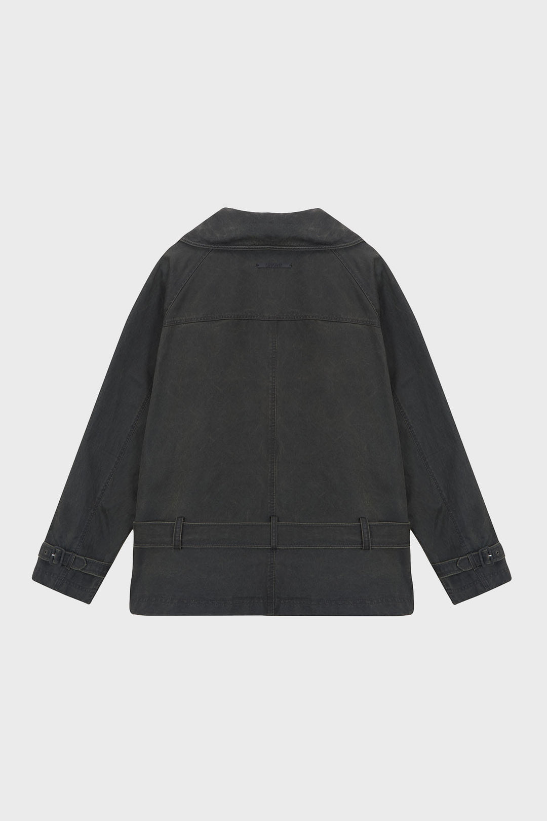 KIMMATIN Washed Trench Jacket — Khaki