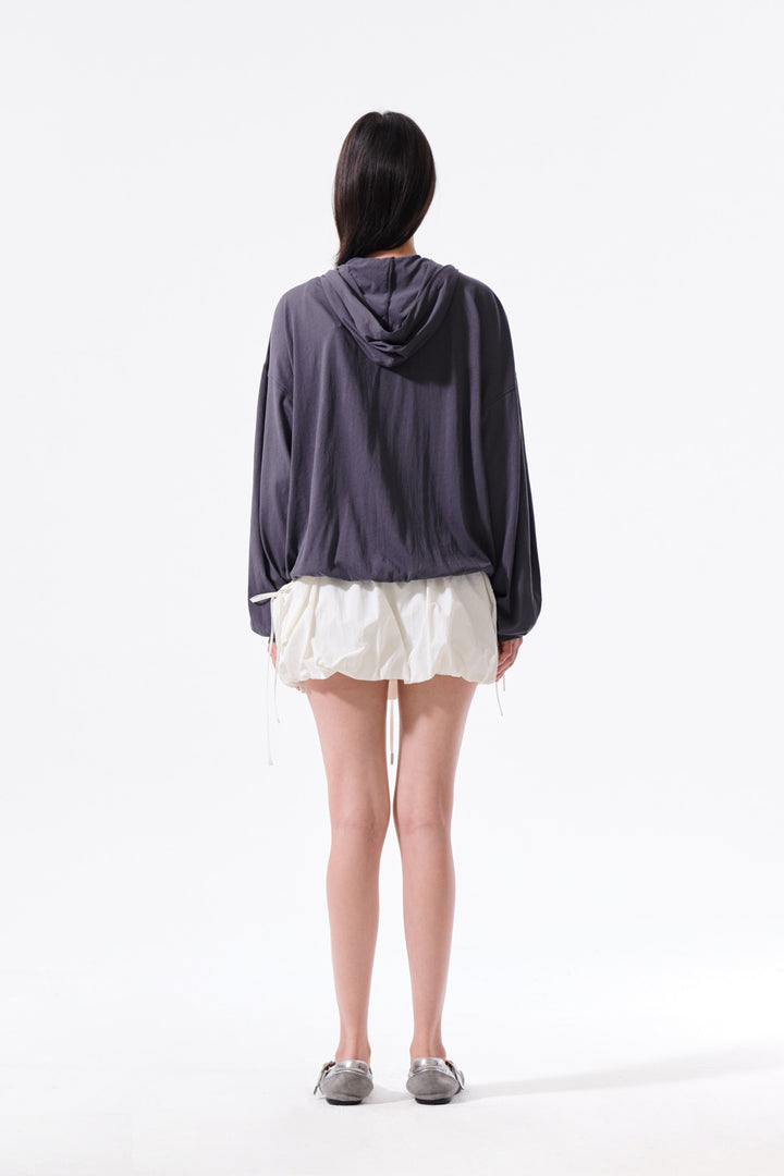 Matin Kim Strap Detail Balloon Skirt — Ivory