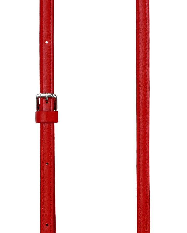 Stand Oil Mino Bag — Half Moon Crossbody — Red