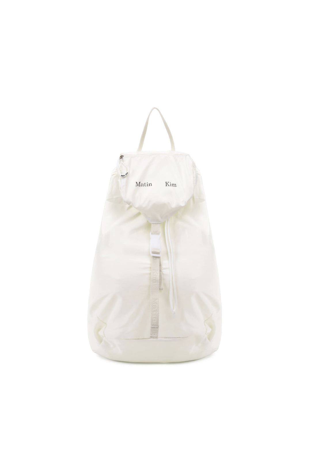 Matin Kim Glossy Packable Backpack — White