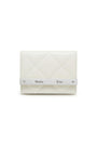 Matin Kim Puff Quilt Leather Wallet — Ivory