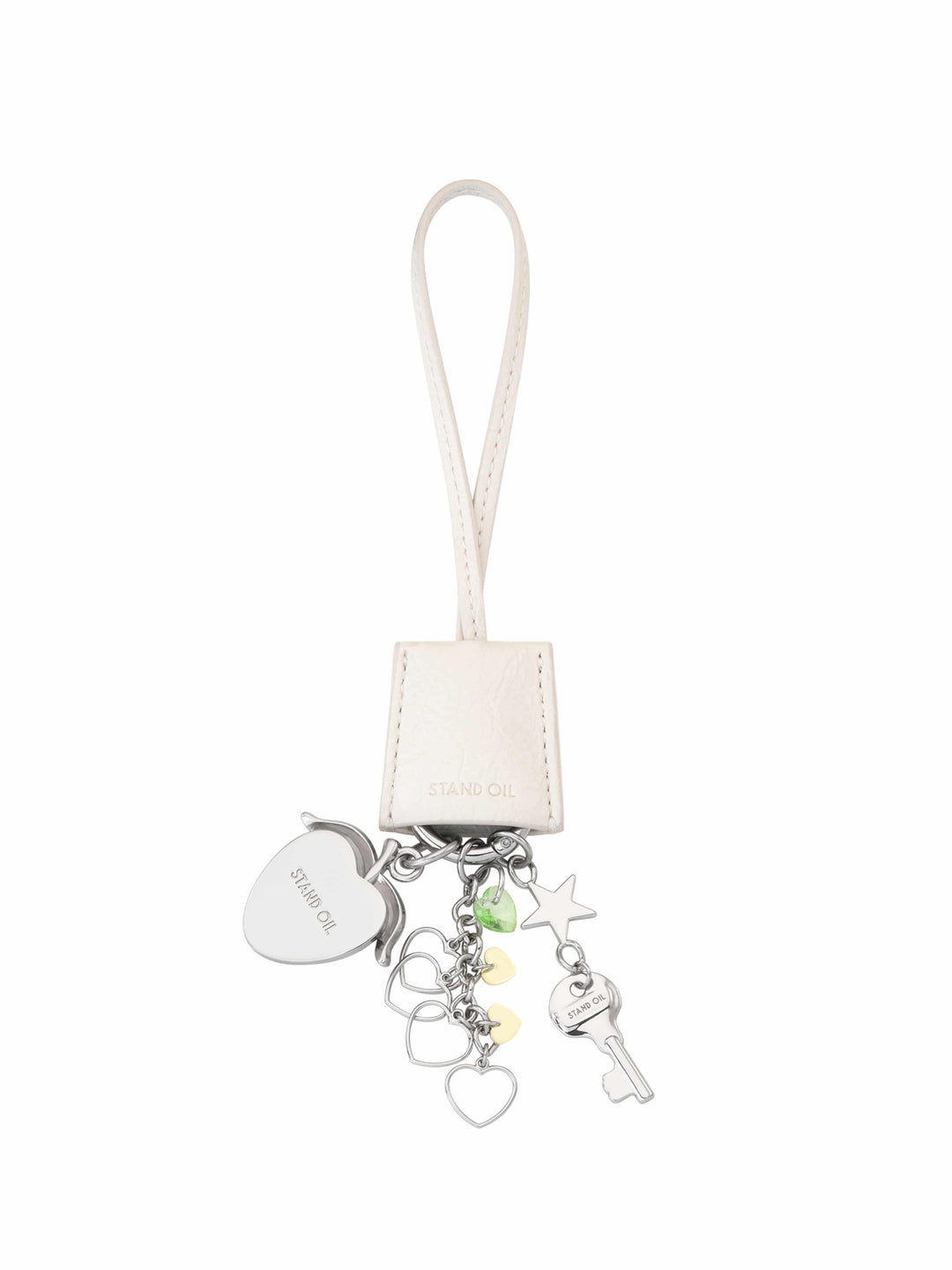 Stand Oil Pop Mix Keyring — Strawberry Charm — Misty White