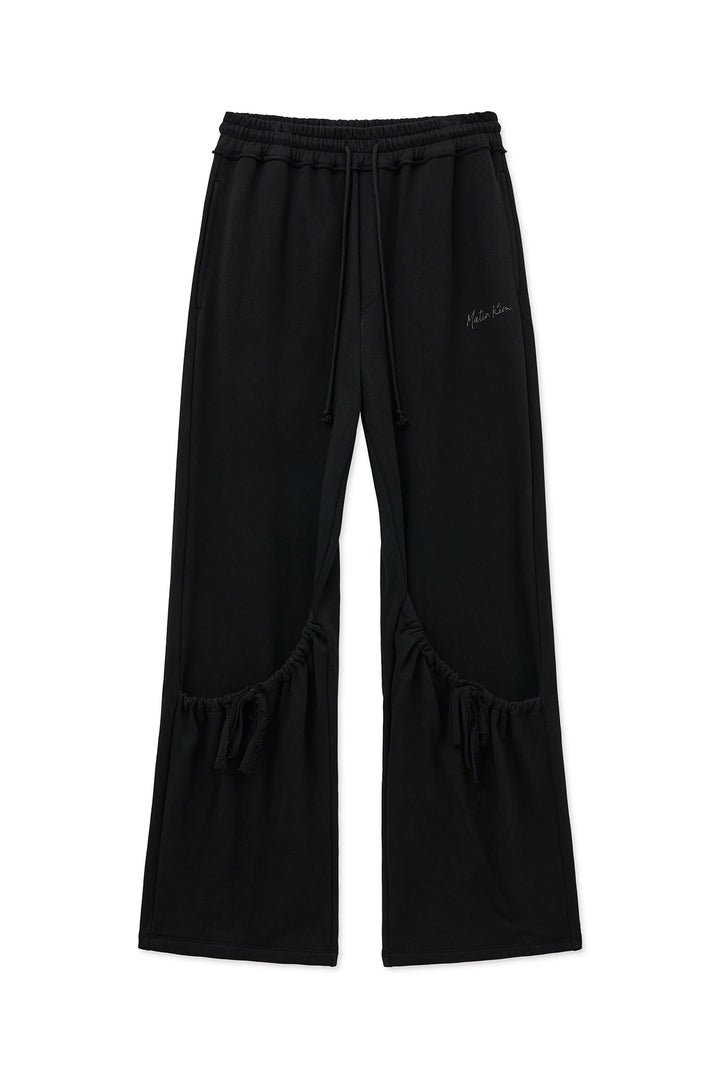 Matin Kim Drawstring Point Sweatpants — Black