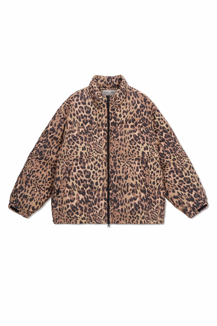 Matin Kim Leopard Down Jumper in Mix