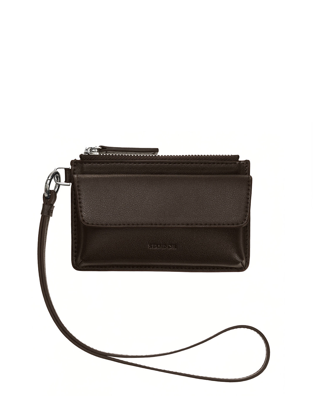 Stand Oil Chubby Zipper Wallet — Maroon