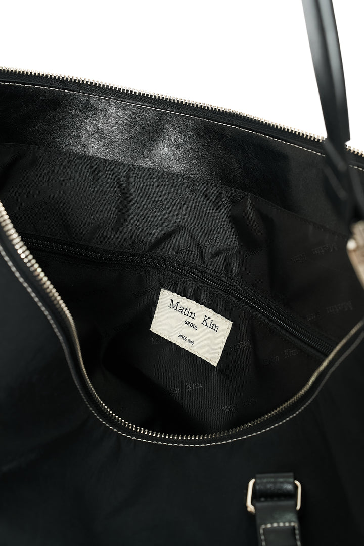 Matin Kim Logo Stitch Two Way Big Bag — Black