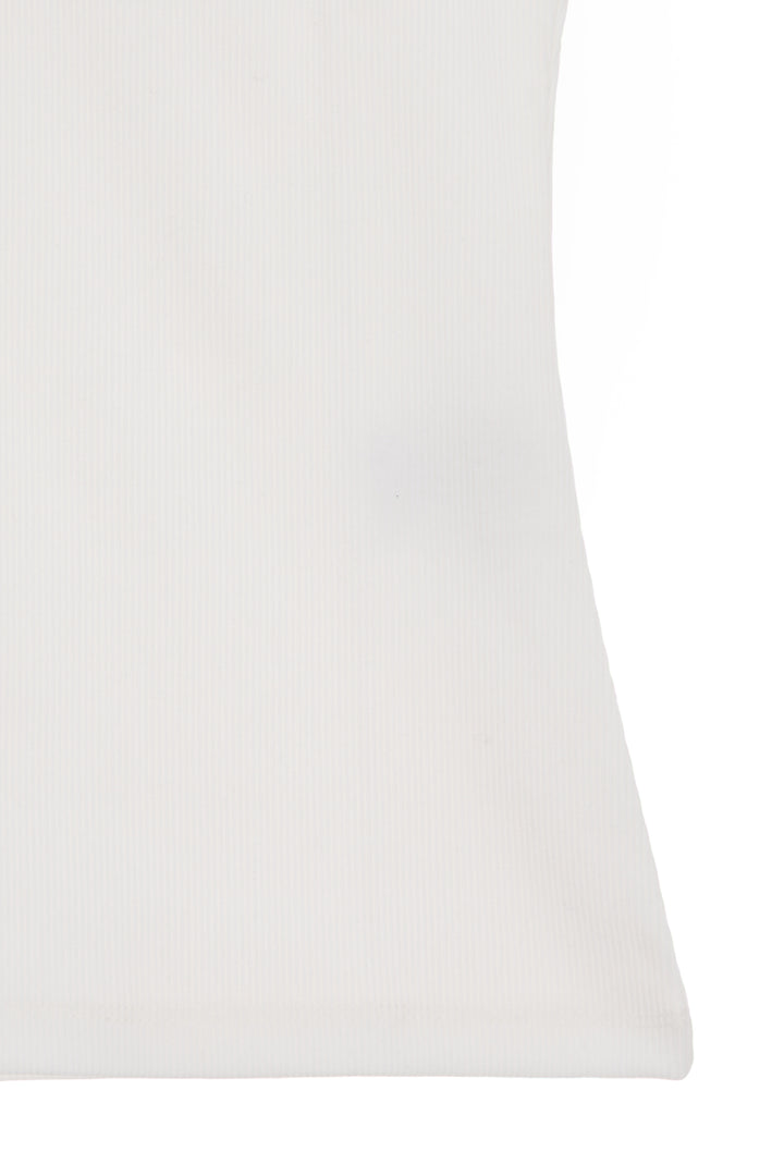 Matin Kim Pintuck Sleeveless Top — White