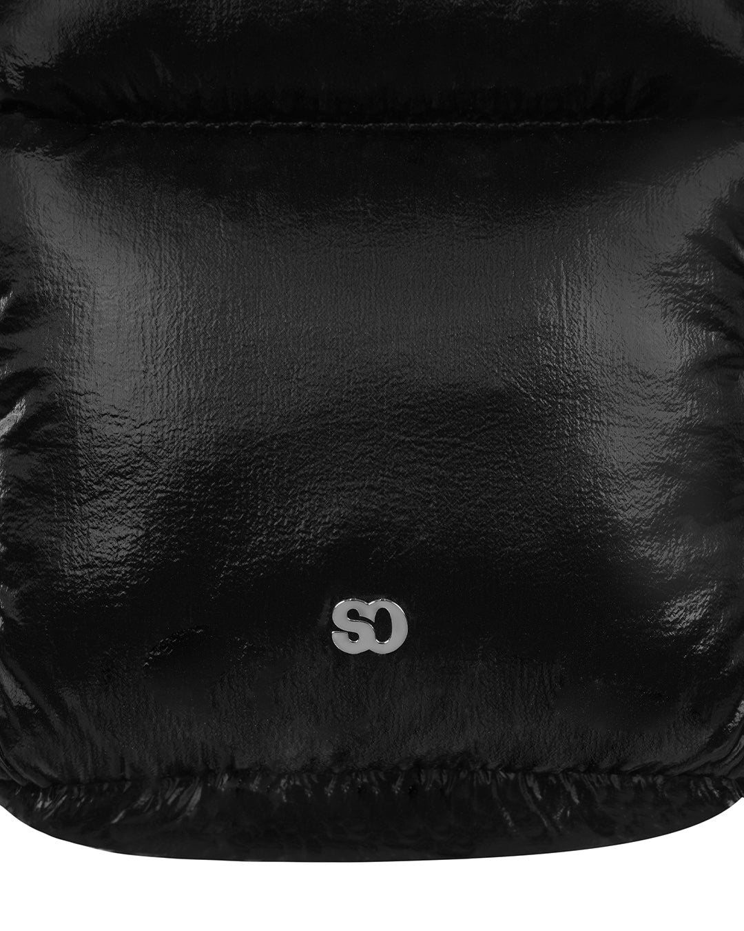 Stand Oil Bubble Bag — Padded Oblong Crossbody — Black