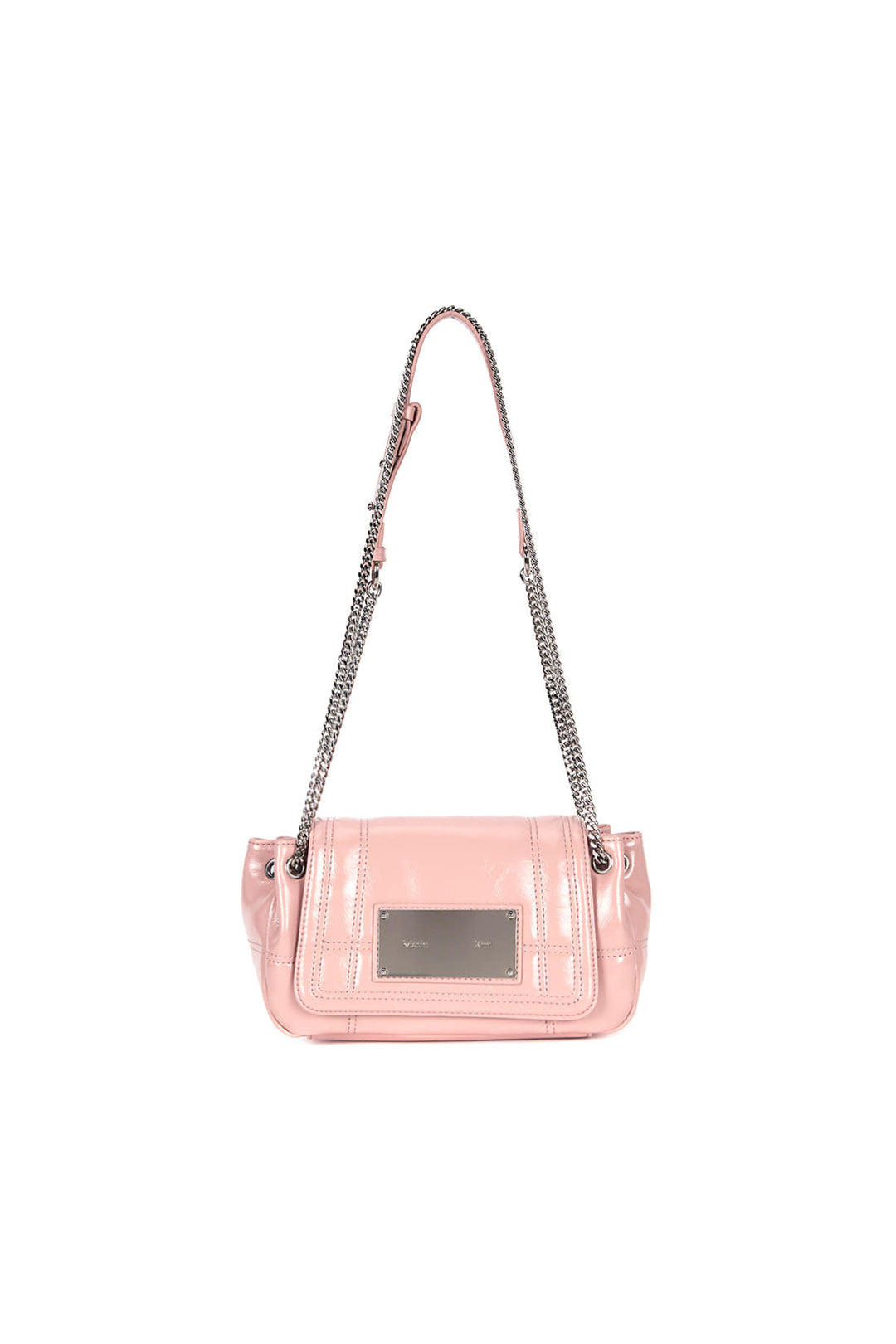 Matin Kim Glossy Quilting Small Chain Bag — Pink