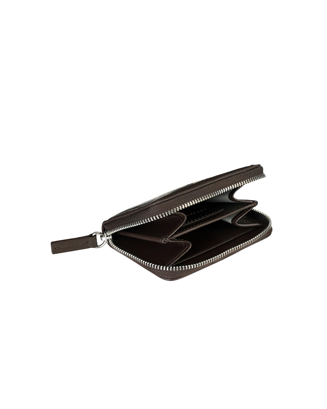 Stand Oil Post Wallet — Glossy Mini Cardholder — Maroon