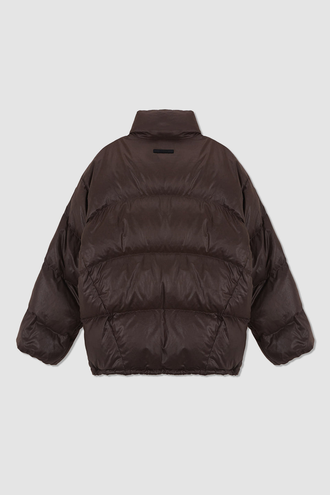 KIMMATIN Zipper Detail Goose Down Jumper — Brown