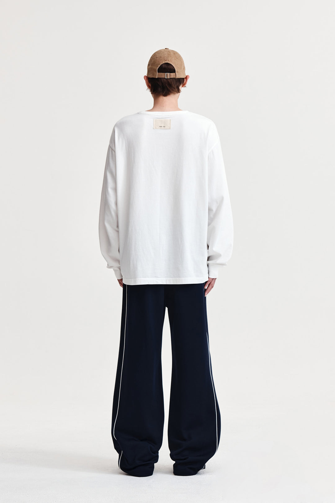 Matin Kim Patch Graphic Long Sleeve Top — White