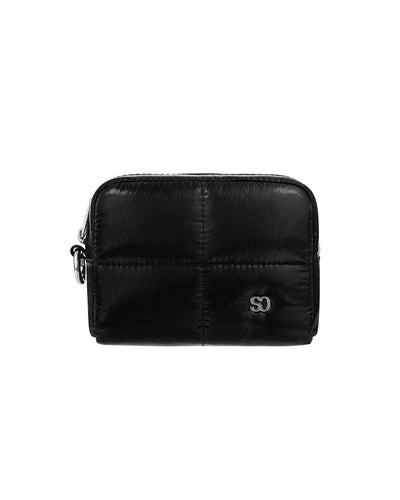 Stand Oil Bubble Pouch — Quilted Nylon Mini — Black